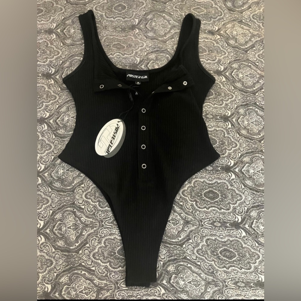 NWT Dollskill Poster Girl high cut bodysuit leotard onesie-S